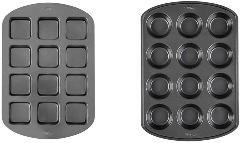 Wilton Perfect Results Premium Non-Stick Bakeware Bar Baking Pan, Ideal for Brownies, Cakes and Bar-Cookies, 12-Cavity Home & Garden > Kitchen & Dining > Cookware & Bakeware Wilton Premium Baking Pan + Cupcake Pan 