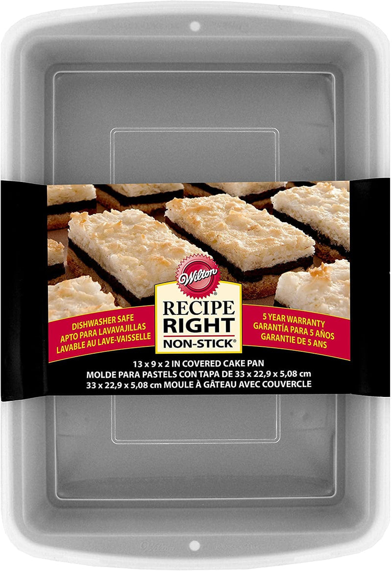 Wilton Recipe Right Non-Stick Baking Pan with Lid, 9 X 13-Inch, Steel