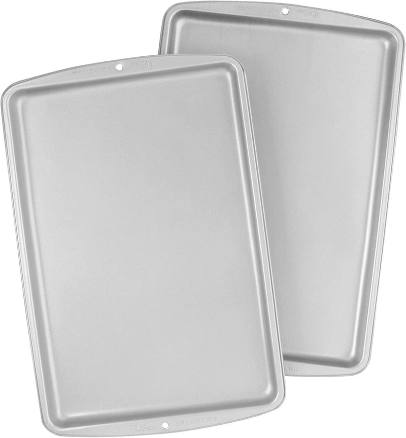 Wilton Recipe Right Small Non-Stick Baking Sheet, Cookie Sheet, 13.2 X 9.25-Inch, Steel