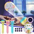 Windinner Fun Projection Flashlight for Kids Slide Flashlight Lamp Projection Bedtime Story Light Toy for Toddler Animal Torches Night Light for Boys and Girls Children Kids Hardware > Tools > Flashlights & Headlamps > Flashlights WinDinner #001-(8 Card) One Size 