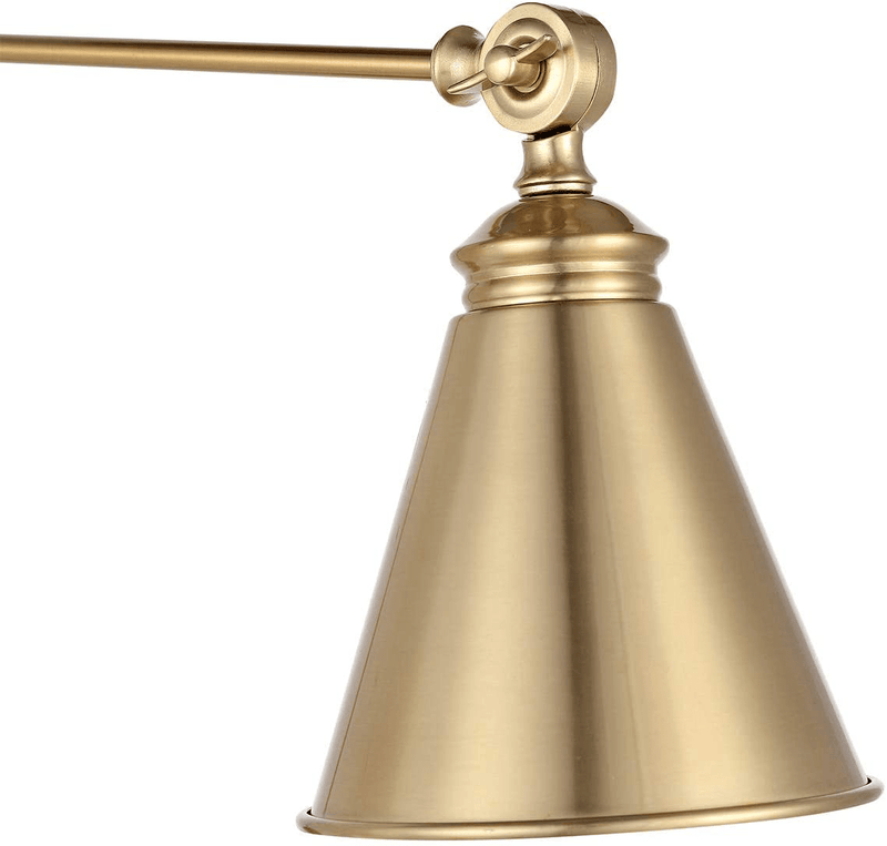 WINGBO Gold Swing Arm Wall Lamp Set of 2, Modern Adjustable Wall Mounted Sconce, Warm Brass Finish Home & Garden > Lighting > Lighting Fixtures > Wall Light Fixtures KOL DEALS   