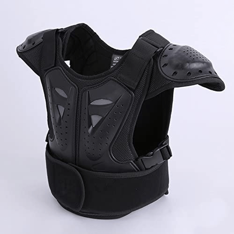 WINGOFFLY Kids Chest Spine Protector Body Armor Vest Protective Gear for Dirt Bike Motocross Snowboarding Skiing, Black L  WINGOFFLY   