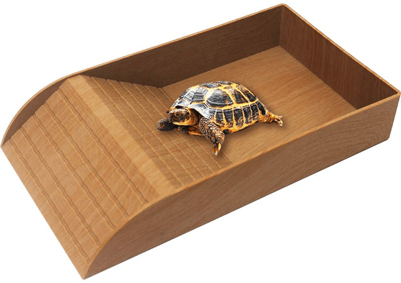 WINGOFFLY Large Reptile Feeding Dish with Ramp and Basking Platform Plastic Turtle Food and Water Bowl Also Fit for Bath Aquarium Habitat for Lizards Amphibians Animals & Pet Supplies > Pet Supplies > Reptile & Amphibian Supplies > Reptile & Amphibian Habitats WINGOFFLY Emulational Rock  