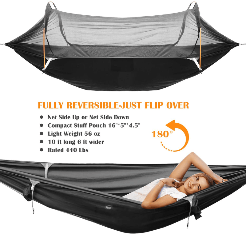WintMing Camping Hammock with Mosquito Net and Rainfly Cover Home & Garden > Lawn & Garden > Outdoor Living > Hammocks W WINTMING   