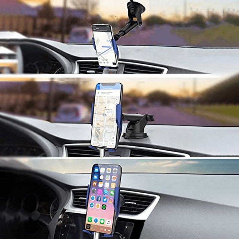 Wireless Car Charger,15W 2 in 1 Automatic Clamping Mount Dashboard Windshield Charging Bracket for iPhone 12/11/X/8,Touch Sensor Air Vent Cell Phone Car Holder for Samsung Galaxy S21/S20/S10/Note 20/9