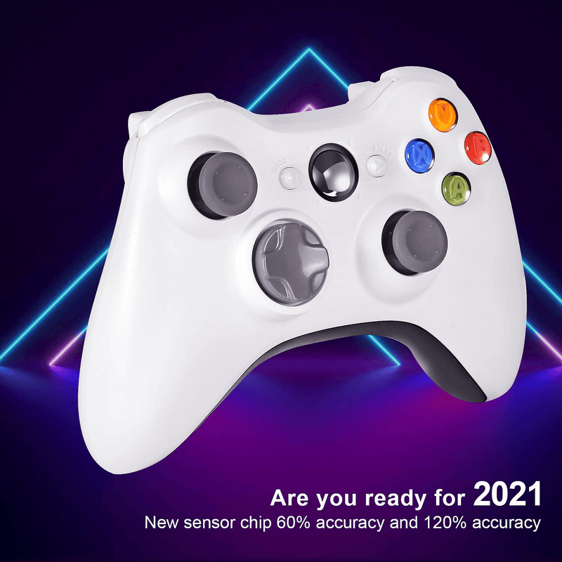 Wireless Controller Compatible with Xbox 360, Astarry 2.4GHZ Game Controller Gamepad Joystick Compatible with Xbox & Slim 360 PC Windows 7, 8, 10 (White) Electronics > Electronics Accessories > Computer Components > Input Devices > Game Controllers > Gaming Pads ASTARRY   