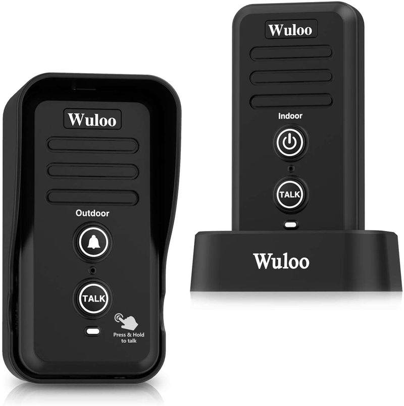 Wireless Intercom Doorbell Chime for Home Intercomunicador (1T1 White) … Electronics > Communications > Intercoms Wuloo 1&1-Black  
