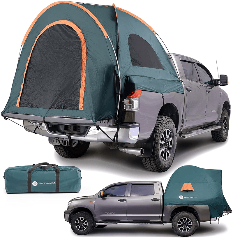WISE MOOSE Truck Tent - 6.3X6.6 Ft Truck Bed Tent for Camping, Waterproof & Windproof Pickup Truck Tent, Easy to Assemble, Sturdy Truck Bed Camper - Carry Bag Included Sporting Goods > Outdoor Recreation > Camping & Hiking > Tent Accessories WISE MOOSE   