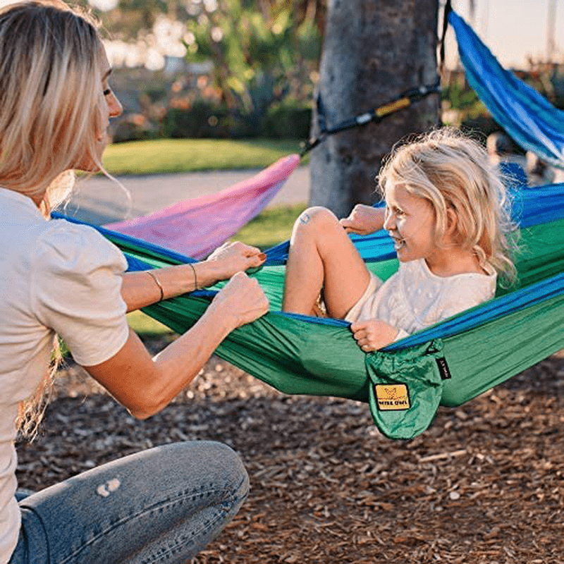 Wise Owl Outfitters Kids Hammock - Small, Portable Camping Hammock for Kids & Toddlers w/ Tree Straps and Carabiners for Indoor/Outdoor Use Home & Garden > Lawn & Garden > Outdoor Living > Hammocks Wise Owl Outfitters   