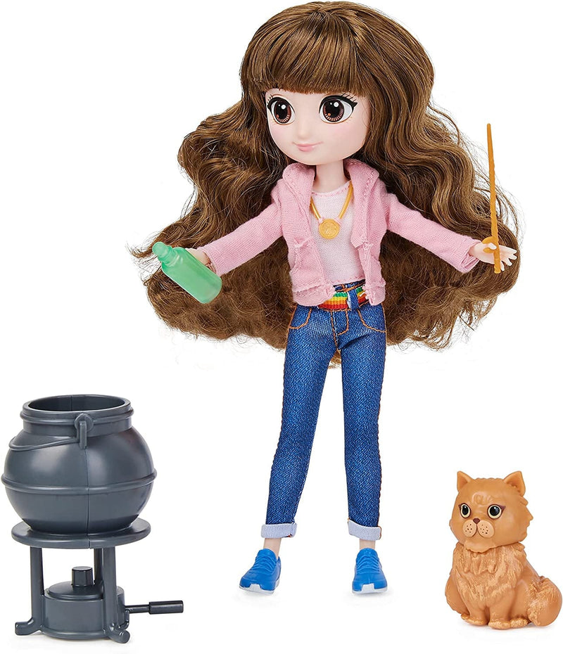 Wizarding World Harry Potter, 8-Inch Brilliant Hermione Granger Doll Gift Set with 5 Accessories and 2 Outfits, Kids Toys for Ages 5 and Up Sporting Goods > Outdoor Recreation > Winter Sports & Activities Spin Master Hermione Granger  