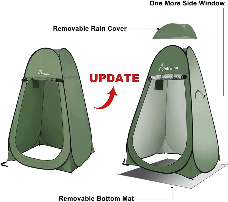 Wolfwise Pop up Privacy Shower Tent Portable Outdoor Sun Shelter Camp Toilet Changing Dressing Room Sporting Goods > Outdoor Recreation > Camping & Hiking > Portable Toilets & Showers WolfWise   
