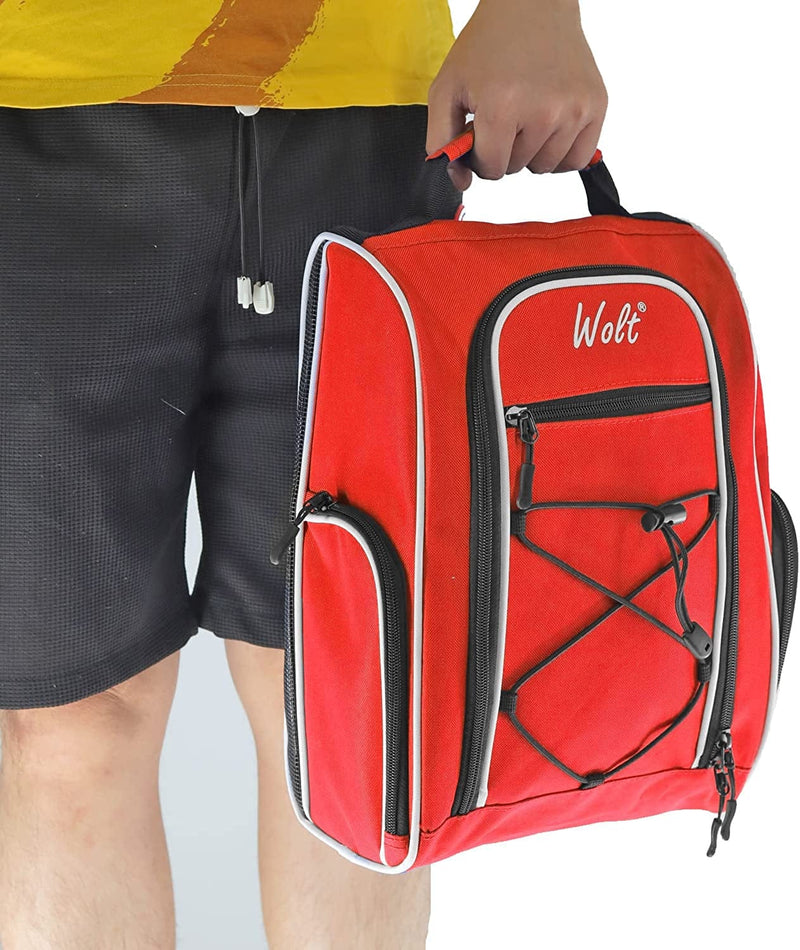 WOLT Golf Shoe Bag - Sports & Travel Shoes Carrier Bags with Ventilation & Double outside Accessory Pocket, for Women and Men Sporting Goods > Outdoor Recreation > Winter Sports & Activities WOLT   