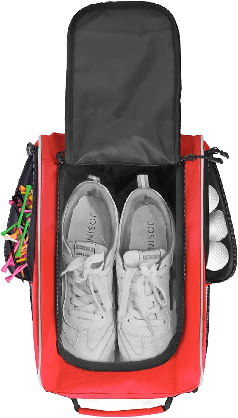 WOLT Golf Shoe Bag - Sports & Travel Shoes Carrier Bags with Ventilation & Double outside Accessory Pocket, for Women and Men
