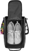 WOLT Golf Shoe Bag - Sports & Travel Shoes Carrier Bags with Ventilation & Double outside Accessory Pocket, for Women and Men Sporting Goods > Outdoor Recreation > Winter Sports & Activities WOLT Black  