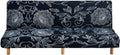 WOMACO Printed Futon Cover Stretch Sofa Bed Slipcovers Full Twin Queen Size Armless Couch Loveseat Protector Covers with Elastic Bottom for Living Room Bedroom Furniture (Color Fish, 63"-75") Home & Garden > Decor > Chair & Sofa Cushions WOMACO Pattern #4 63"-75" 