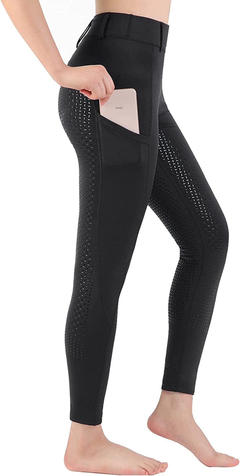 Women Riding Tights Pockets,Women Training Breeches Pants with Silicone Grip Sporting Goods > Outdoor Recreation > Winter Sports & Activities Turnhier   