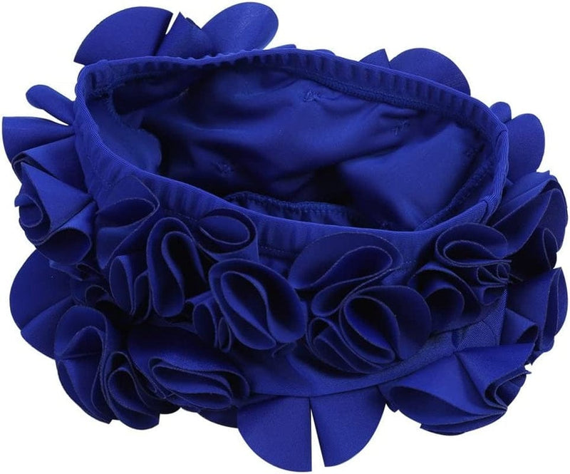 Women Swimming Hat Floral Petal Retro Style Bathing Hat Swim Flower Hat ( Color : Blue ) Swim Covers for Women Swimming Sporting Goods > Outdoor Recreation > Boating & Water Sports > Swimming > Swim Caps VGEBY   