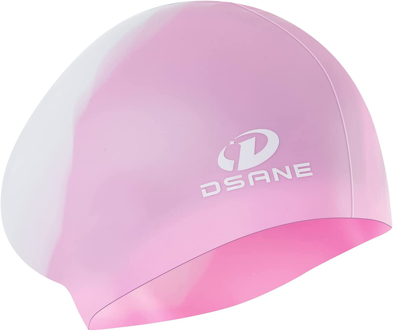 Womens Silicone Swim Cap for Long Hair,3D Ergonomic Design Silicone Swimming Caps for Women Kids Men Adults Boys Girls with Ear Plug and Nose Clip Sporting Goods > Outdoor Recreation > Boating & Water Sports > Swimming > Swim Caps Dsane red  