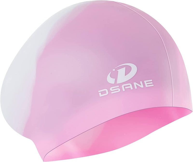 Womens Silicone Swim Cap for Long Hair,3D Ergonomic Design Silicone Swimming Caps for Women Kids Men Adults Boys Girls with Ear Plug and Nose Clip Sporting Goods > Outdoor Recreation > Boating & Water Sports > Swimming > Swim Caps Dsane red 1 Pack 