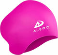 Womens Swim Cap for Long Hair, High Elasticity Thick Silicone Swimming Hats for Women Men Unisex Adults, Bathing Swimming Caps with Ear Plugs and Nose Clip, Keep Your Hair Dry