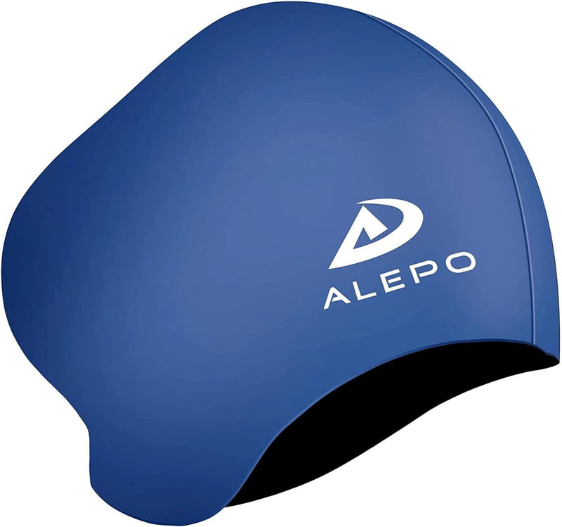 Womens Swim Cap for Long Hair, High Elasticity Thick Silicone Swimming Hats for Women Men Unisex Adults, Bathing Swimming Caps with Ear Plugs and Nose Clip, Keep Your Hair Dry Sporting Goods > Outdoor Recreation > Boating & Water Sports > Swimming > Swim Caps Alepo Navy  