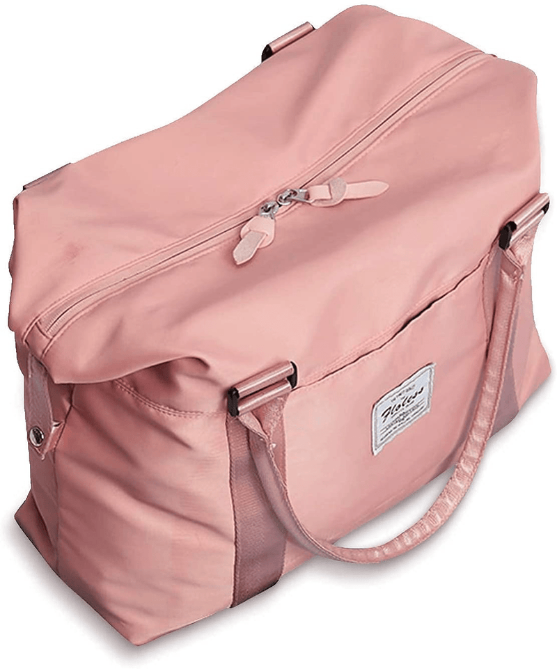 Womens travel bags, weekender carry on for women, sports Gym Bag, workout duffel bag, overnight shoulder Bag fit 15.6 inch Laptop Pink Large Home & Garden > Household Supplies > Storage & Organization BJLFS pink Large 