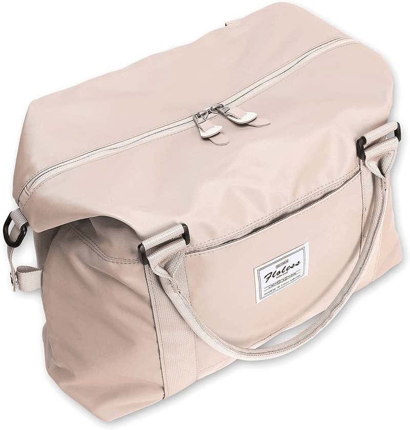 Womens travel bags, weekender carry on for women, sports Gym Bag, workout duffel bag, overnight shoulder Bag fit 15.6 inch Laptop Pink Large Home & Garden > Household Supplies > Storage & Organization BJLFS Off White Large 