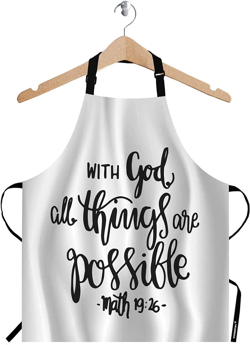 WONDERTIFY Kitchen Tools Pattern Apron,Black Cafe Chef Fork Knife Spoon Bib Apron with Adjustable Neck for Men Women,Suitable for Home Kitchen Cooking Waitress Chef Grill Bistro Baking BBQ Apron Home & Garden > Kitchen & Dining > Kitchen Tools & Utensils WONDERTIFY Multi Ra104  