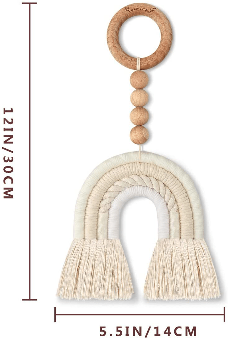 Wood Beads Garland with Tassels Beads Farmhouse Rustic Natural Wooden Bead String Wall Hanging for Baby Nursery Room Decor,Festival Wedding Ornaments Toddler Gifts(Beige ) Home & Garden > Decor > Seasonal & Holiday Decorations Nacy Local   