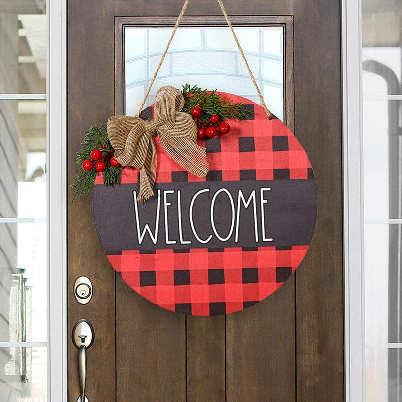 Wooden Hanging Sign Welcome Sweet Home Sunflower Printed Sign for Spring Summer Valentine'S Day Home Window Wall Farmhouse Indoor Outdoor Decor Home & Garden > Decor > Seasonal & Holiday Decorations Ardorlove   