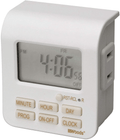 Woods 50008 Indoor 7-Day Digital Plug-In Timer, 1 Polarized Outlet, 1 Pack, White
