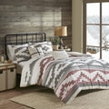 Woolrich Rustic Lodge Cabin Comforter Set - All Season down Alternative Warm Bedding Layer and Matching Shams, Oversized Queen, Perry, Denim Blue Home & Garden > Linens & Bedding > Bedding Woolrich Simons, Grey/Red Oversized King 