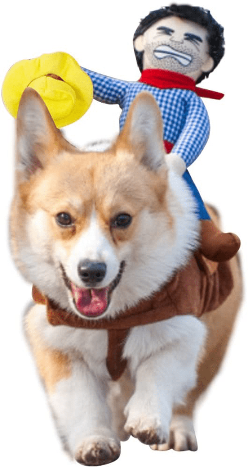WORDERFUL Pet Costume Cowboy Rider Style Dog Costume Pet Suit Dog Carrying Costume (M) Animals & Pet Supplies > Pet Supplies > Cat Supplies > Cat Apparel WORDERFUL   