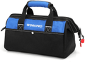 WORKPRO 13-inch Tool Bag, Wide Mouth Tool Tote Bag with Inside Pockets for Tool Storage Hardware > Hardware Accessories > Tool Storage & Organization WORKPRO Blue  
