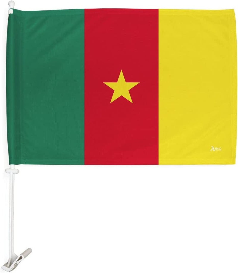 World Cup 2022 Moroccan Car Flag Bandera Para Carros De Morocco Auto Decorations Small Banner for Window Clip Pole Accessories FIFA Sports Fans Outdoor Flags Game Football Soccer Gifts Made in USA Sporting Goods > Outdoor Recreation > Winter Sports & Activities Americana Home & Garden Cameroonian  