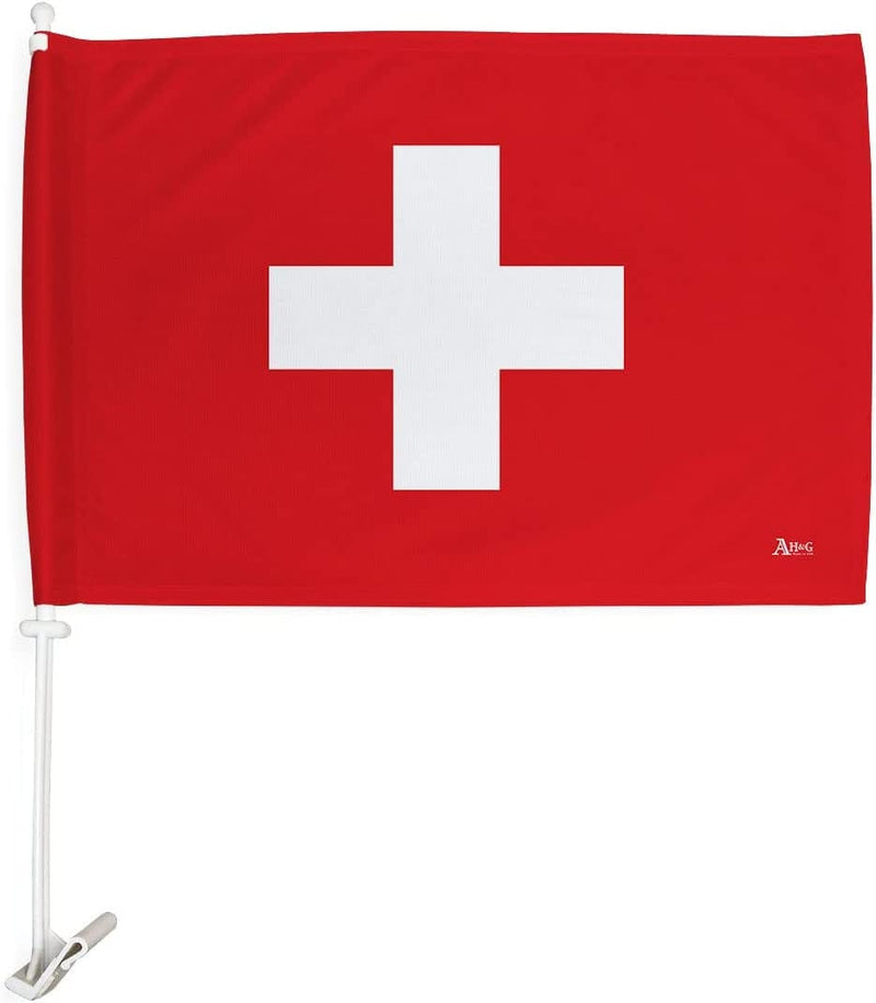 World Cup 2022 Moroccan Car Flag Bandera Para Carros De Morocco Auto Decorations Small Banner for Window Clip Pole Accessories FIFA Sports Fans Outdoor Flags Game Football Soccer Gifts Made in USA Sporting Goods > Outdoor Recreation > Winter Sports & Activities Americana Home & Garden Swiss  