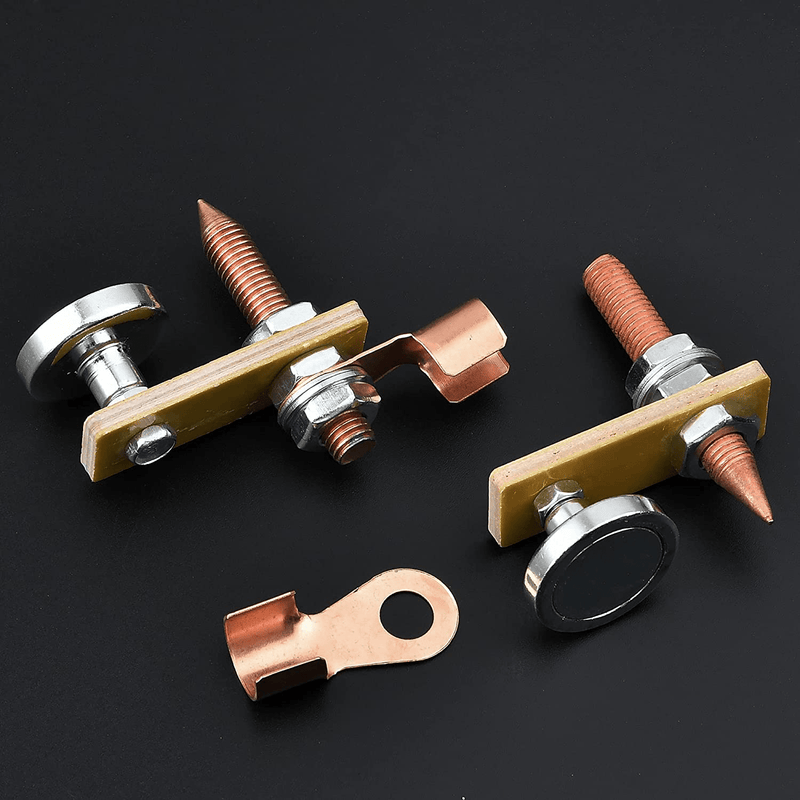 Worldity Upgrade Magnetic Welding Support Clamp, Magnetic Welding Ground Clamp, Welding Magnet Head Strong Magnetism Large Suction, Copper Tail Welding Stability Clamps Hardware > Tool Accessories > Welding Accessories Worldity   
