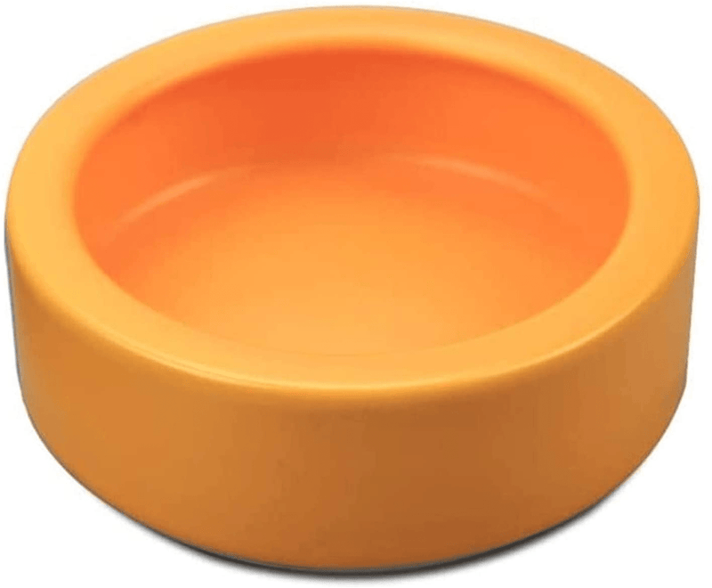 Worm Dish - Large 2 Pcs Reptile Food Water Bowl Lizard Gecko Ceramic Pet Bowls, Mealworms Bowl for Bearded Dragon Chameleon Hermit Crab Dubia Rock Reptile Cricket Dish Anti-Escape Mini Reptile Feeder Animals & Pet Supplies > Pet Supplies > Reptile & Amphibian Supplies > Reptile & Amphibian Habitats HELIME 2Orange Small-1Pack 