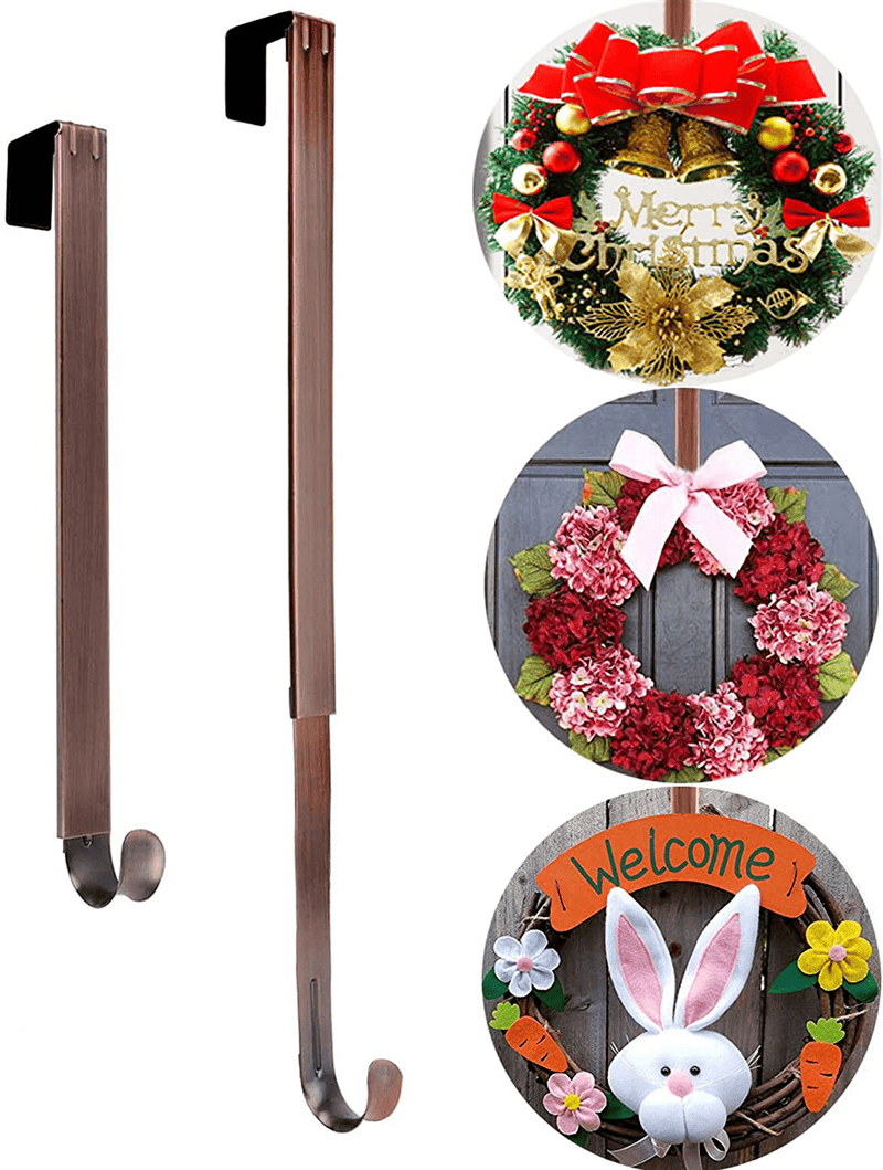 Wreath Hanger, Adjustable Length from 15 to 25 Inches Wreath Hanger for Front Door Heavy Duty with 20LB Upgrade Wreath Hook Holder for Christmas Decorations by Ancintre (Bronze-2 Pack) Home & Garden > Decor > Seasonal & Holiday Decorations AnCintre 3.Bronze-2Pack  