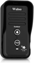 Wuloo Wireless Intercom Doorbells for Home Classroom, Intercomunicador Waterproof Electronic Doorbell Chime with 1/2 Mile Range 3 Volume Levels Rechargeable Battery Including Mute Mode(Black, 1&1) Electronics > Communications > Intercoms Wuloo Out-Unit-B  