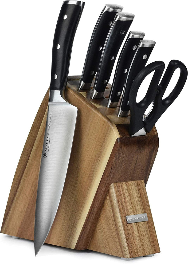Wusthof Classic Ikon 7 Piece Slim Knife Set with Acacia Block Home & Garden > Kitchen & Dining > Kitchen Tools & Utensils > Kitchen Knives Wüsthof Acacia Block  
