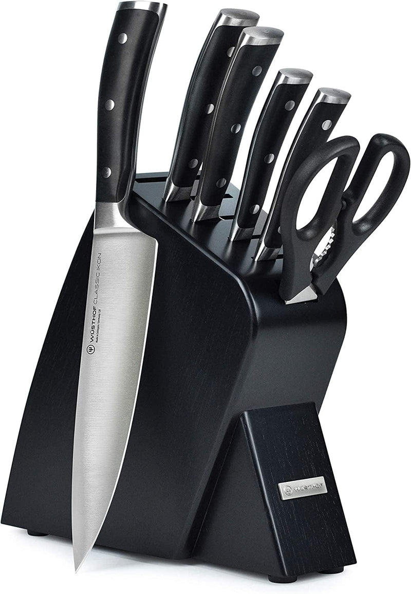 Wusthof Classic Ikon 7 Piece Slim Knife Set with Acacia Block Home & Garden > Kitchen & Dining > Kitchen Tools & Utensils > Kitchen Knives Wüsthof Black Block  