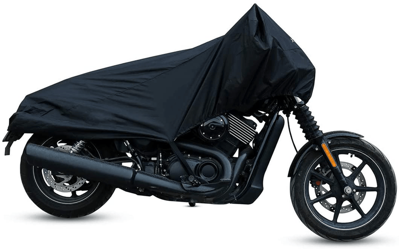 X AUTOHAUX Motorcycle Cover Street Bike Scooter Lightweight Half Cover Outdoor Waterproof Rain Dust Protector Black Size M for Kawasaki for Harley Davidson Vehicles & Parts > Vehicle Parts & Accessories > Vehicle Maintenance, Care & Decor > Vehicle Covers > Vehicle Storage Covers > Motorcycle Storage Covers ‎X AUTOHAUX M  