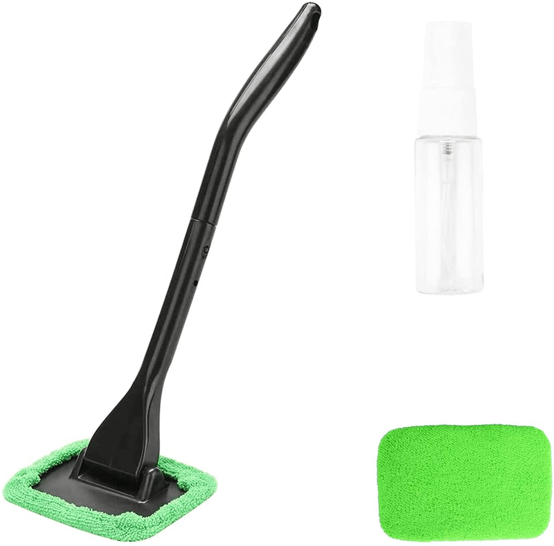 X XINDELL Window Windshield Cleaning Tool Microfiber Cloth Car Cleanser Brush with Detachable Handle Auto Inside Glass Wiper Interior Accessories Car Cleaning Kit Vehicles & Parts > Vehicle Parts & Accessories > Motor Vehicle Parts X XINDELL Green Rectangle Windshield Cleaner  