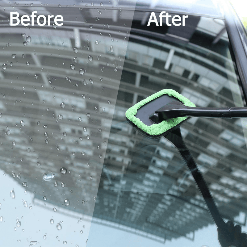 X XINDELL Window Windshield Cleaning Tool Microfiber Cloth Car Cleanser Brush with Detachable Handle Auto Inside Glass Wiper Interior Accessories Car Cleaning Kit Vehicles & Parts > Vehicle Parts & Accessories > Motor Vehicle Parts X XINDELL   