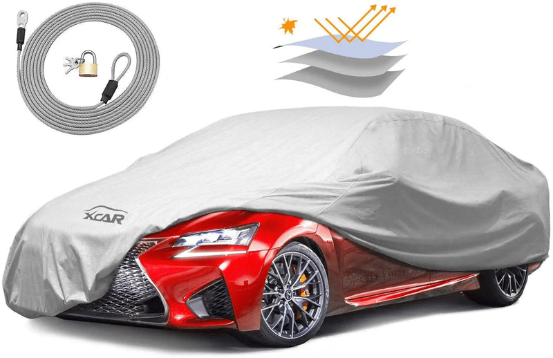 XCAR Breathable Dust Prevention Car Cover-Fits Sedan Hatchback Up to 200 Inch in Length  XCAR Sedans Up To 200" L  