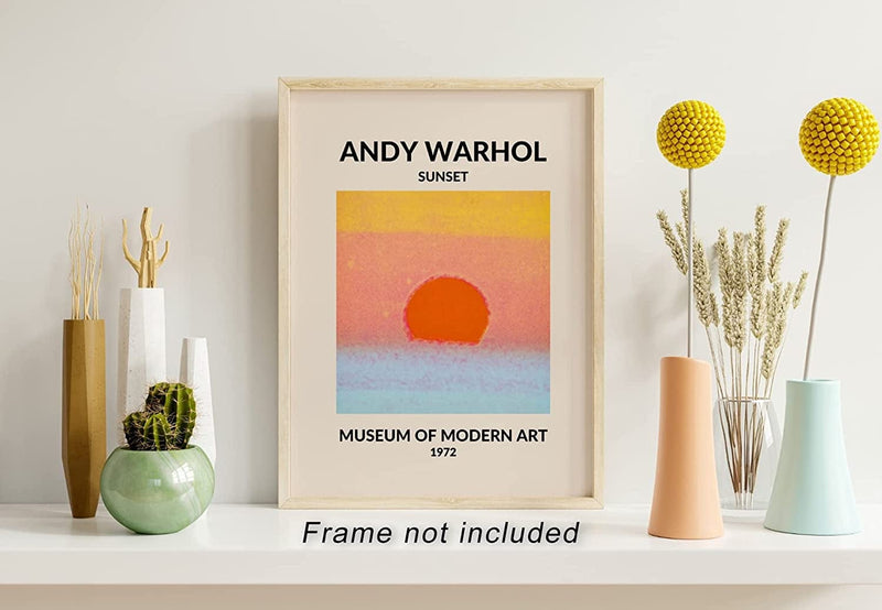 XINTANG 6 Piece Famous Art Canvas Posters Picasso Dove Henri Matisse William Morris Flower Market Andy Warhol Sunset Gallery Wall Mid Century Abstract Minimalist Room Aesthetic Decor Prints Painting Home & Garden > Decor > Artwork > Posters, Prints, & Visual Artwork XINTANG   