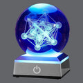 XINTOU 3D Sri Yantra Crystal Ball with Touch Color-Changing LED Lamp Base , Sacred Geometry Love Healing Symbol Night Light, Spiritual Office Home Decor Artwork for Women,Yoga/Meditation Home & Garden > Lighting > Night Lights & Ambient Lighting XINTOU 3D Metatron's Cube  