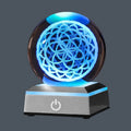 XINTOU 3D Sri Yantra Crystal Ball with Touch Color-Changing LED Lamp Base , Sacred Geometry Love Healing Symbol Night Light, Spiritual Office Home Decor Artwork for Women,Yoga/Meditation Home & Garden > Lighting > Night Lights & Ambient Lighting XINTOU 3D Lotus Seed of Life  