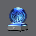 XINTOU 3D Sri Yantra Crystal Ball with Touch Color-Changing LED Lamp Base , Sacred Geometry Love Healing Symbol Night Light, Spiritual Office Home Decor Artwork for Women,Yoga/Meditation Home & Garden > Lighting > Night Lights & Ambient Lighting XINTOU 3D Sri Yantra  